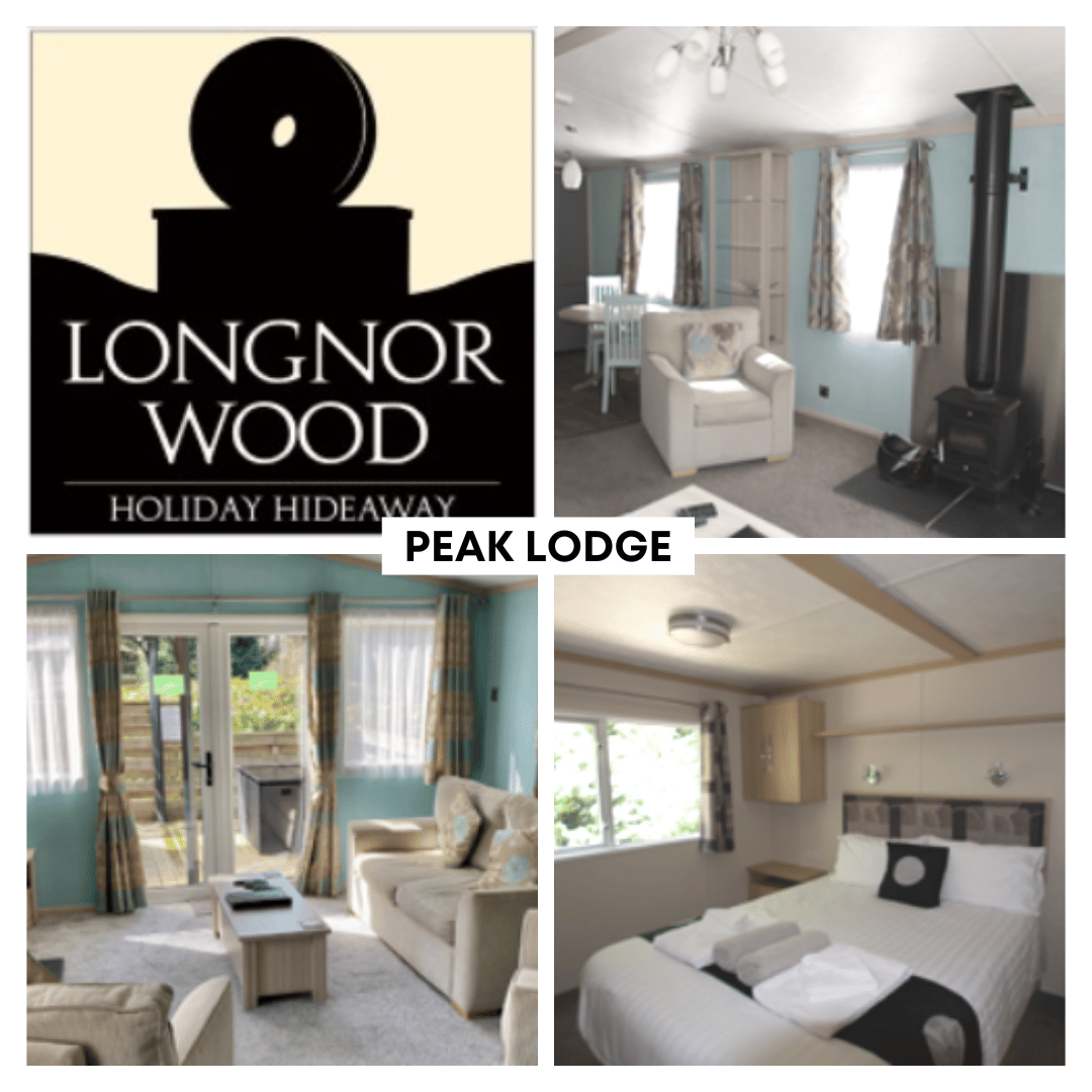 Interior of our Peak Lodge at Longnor Wood